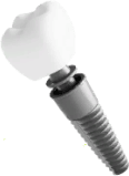 Установка 1 импланта Dentium Implantium